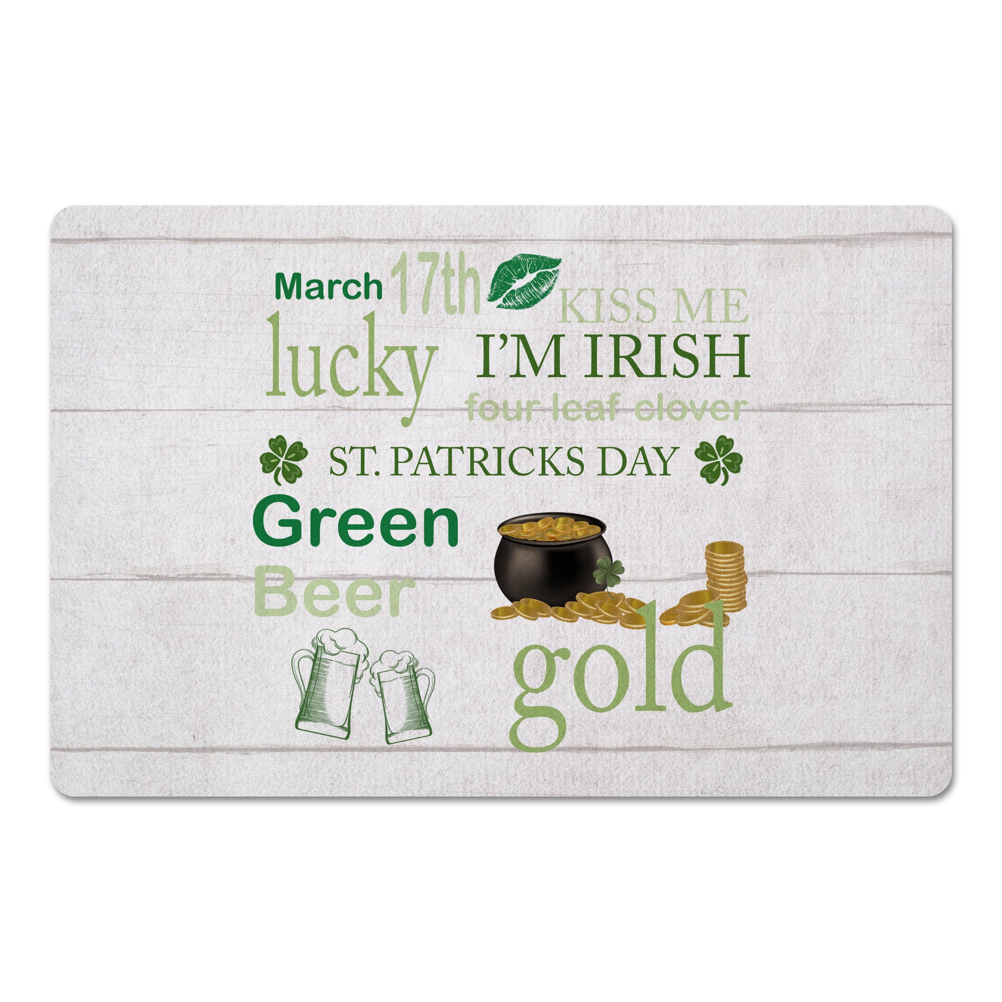 St Patrick Things 27" x 18" Floor Mat